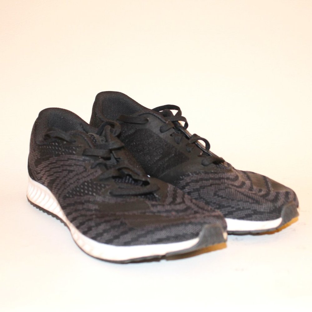 adidas Women's 10 Aerobounce PR Running Athletic Shoe Core Black Metallic Silver - Picture 6 of 10